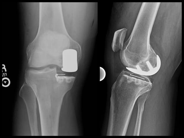 Unicompartmental Knee Arthroplasty post-op 1