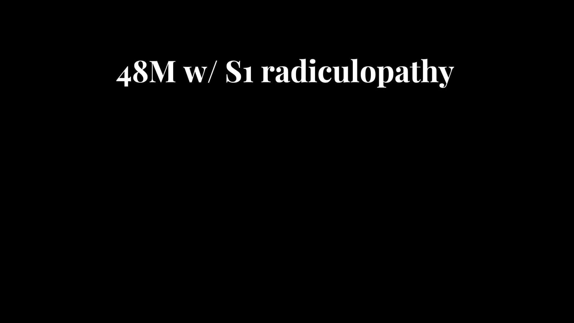 L5-S1 Microdiscectomy
